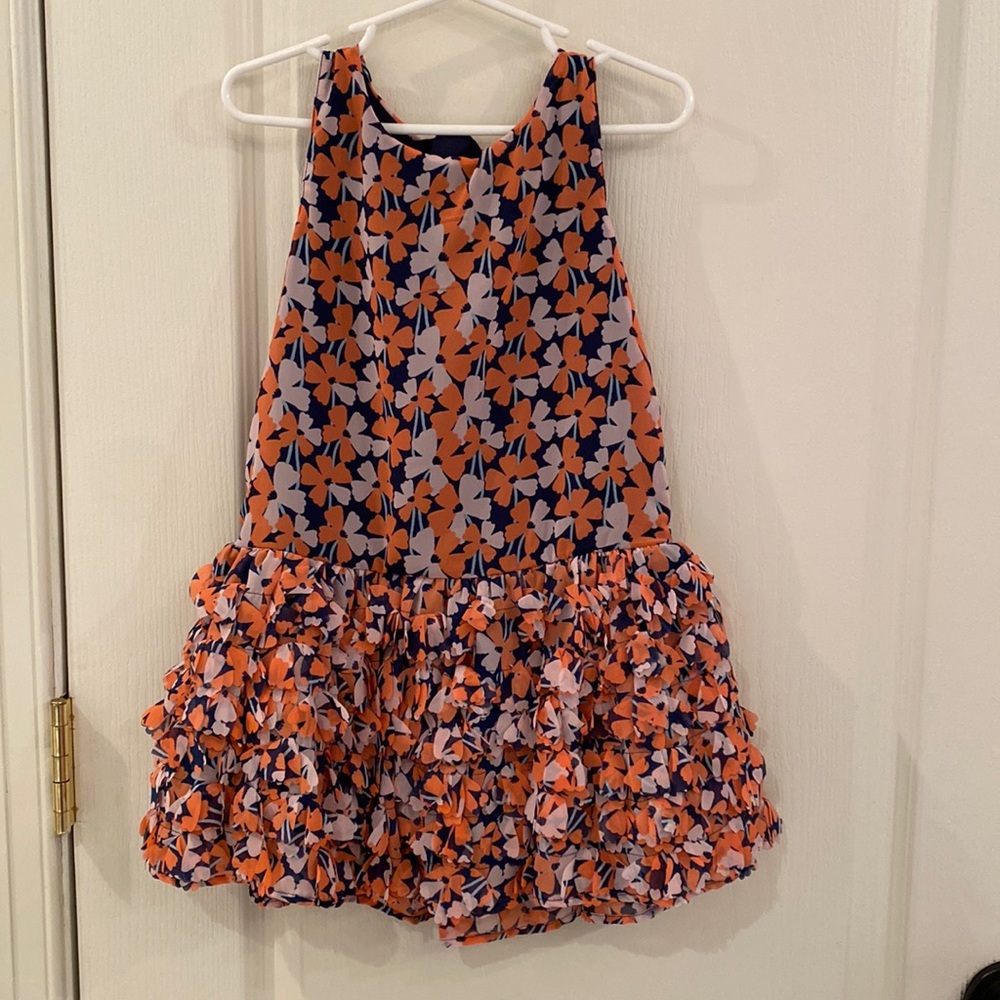 Floral drop waist dress, 4t